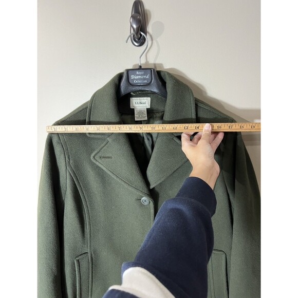 LL Bean Classic Lambswool Polo Coat Three-Quarter Women 20 Petite Bellandi Italy - Picture 9 of 12